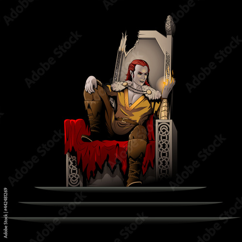 god of chaos in norse mythology sits on the broken throne