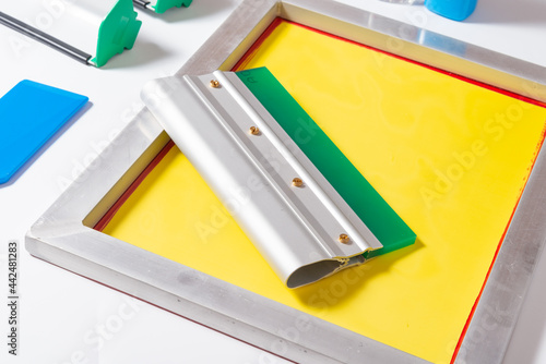 Fotografie Set of screen printing tools, kit