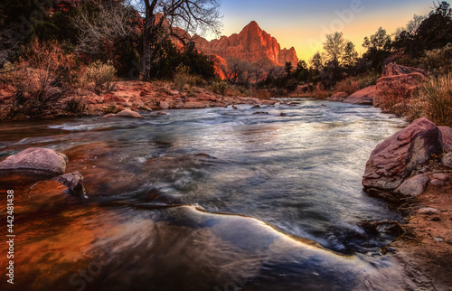 The Watchman at Sunset, Zion National Park, Utah © Stephen