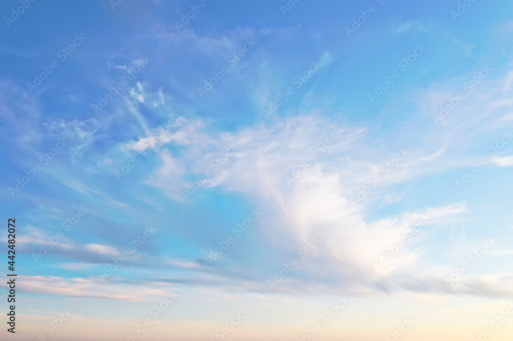 blue sky clouds background abstract skyline landscape nature paradise air
