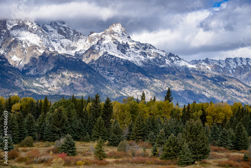 Scenic View of the Grand Tetons mountain range © philipbird123