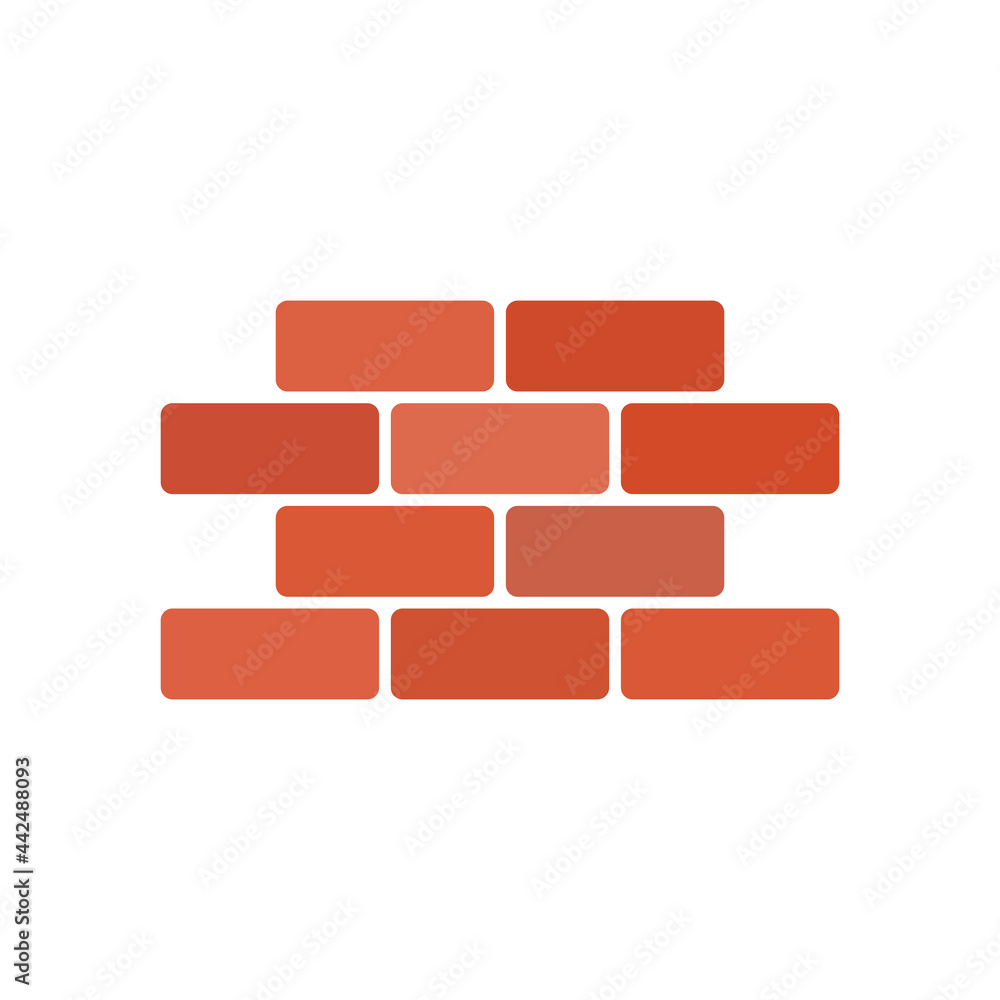 Obraz premium Brick wall Icon