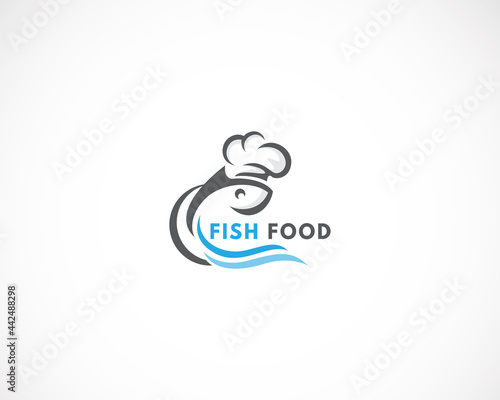 fish food logo creative design restaurant sea food