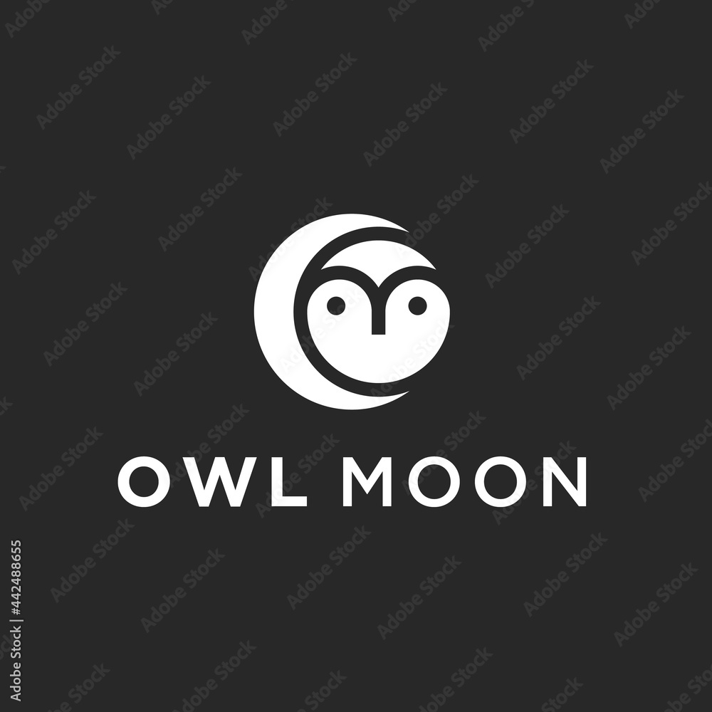 abstract movie logo. owl icon abstract movie logo. owl icon