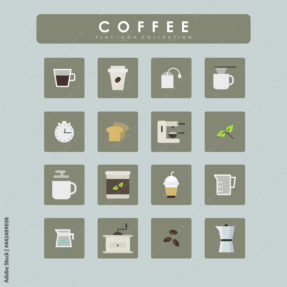 Coffee line icon with color Coffee line icon with color