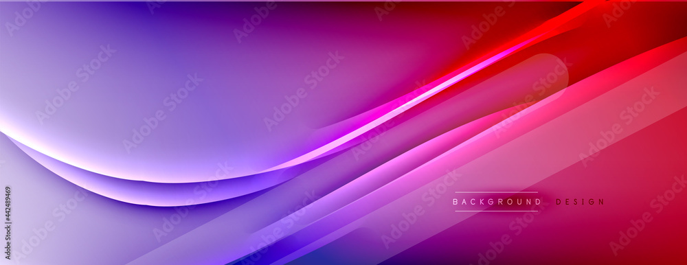 Abstract background - lines composition created with lights and shadows. Technology or business digital template. Trendy simple fluid color gradient abstract background with dynamic Abstract background - lines composition created with lights and shadows. Technology or business digital template. Trendy simple fluid color gradient abstract background with dynamic