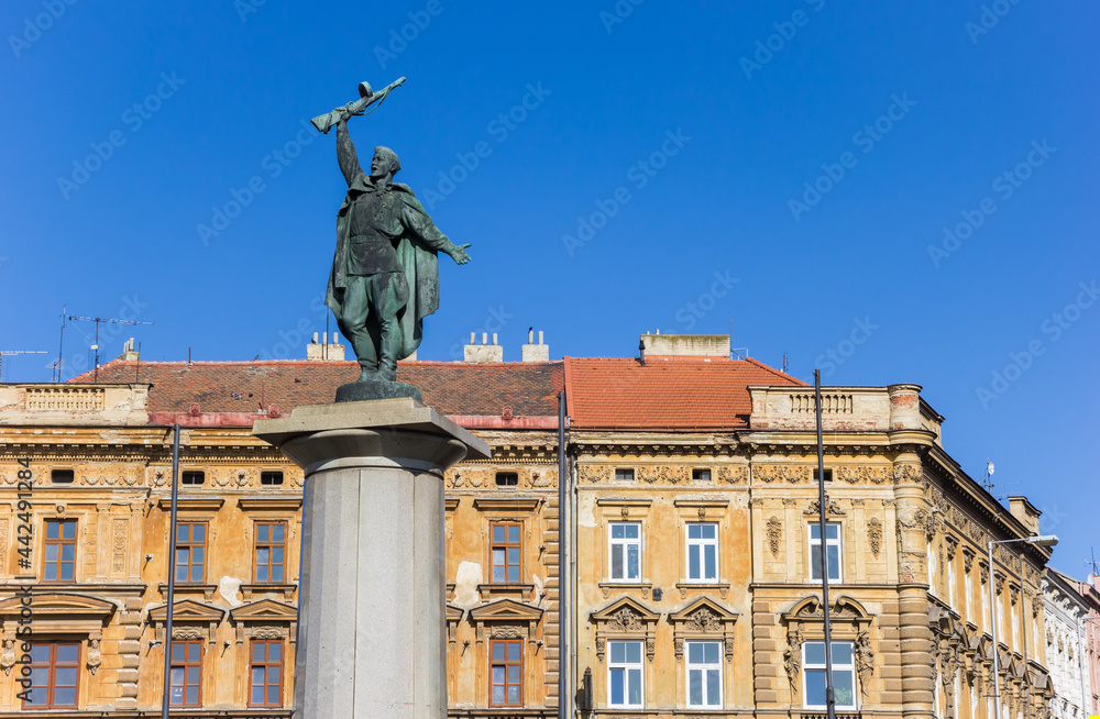 Statue Victory memorial Ivan in the historical center of Znojmo, Czech Republic Statue Victory memorial Ivan in the historical center of Znojmo, Czech Republic