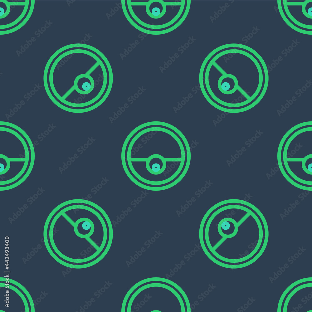 Line Robot vacuum cleaner icon isolated seamless pattern on blue background. Home smart appliance for automatic vacuuming, digital device for house cleaning. Vector Line Robot vacuum cleaner icon isolated seamless pattern on blue background. Home smart appliance for automatic vacuuming, digital device for house cleaning. Vector