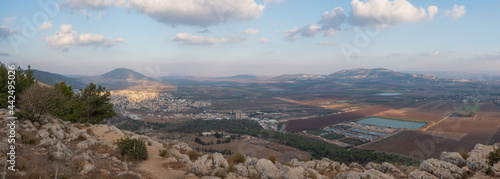 Landscape from the Jumping Mountain in Nazareth. Panoramic view photo