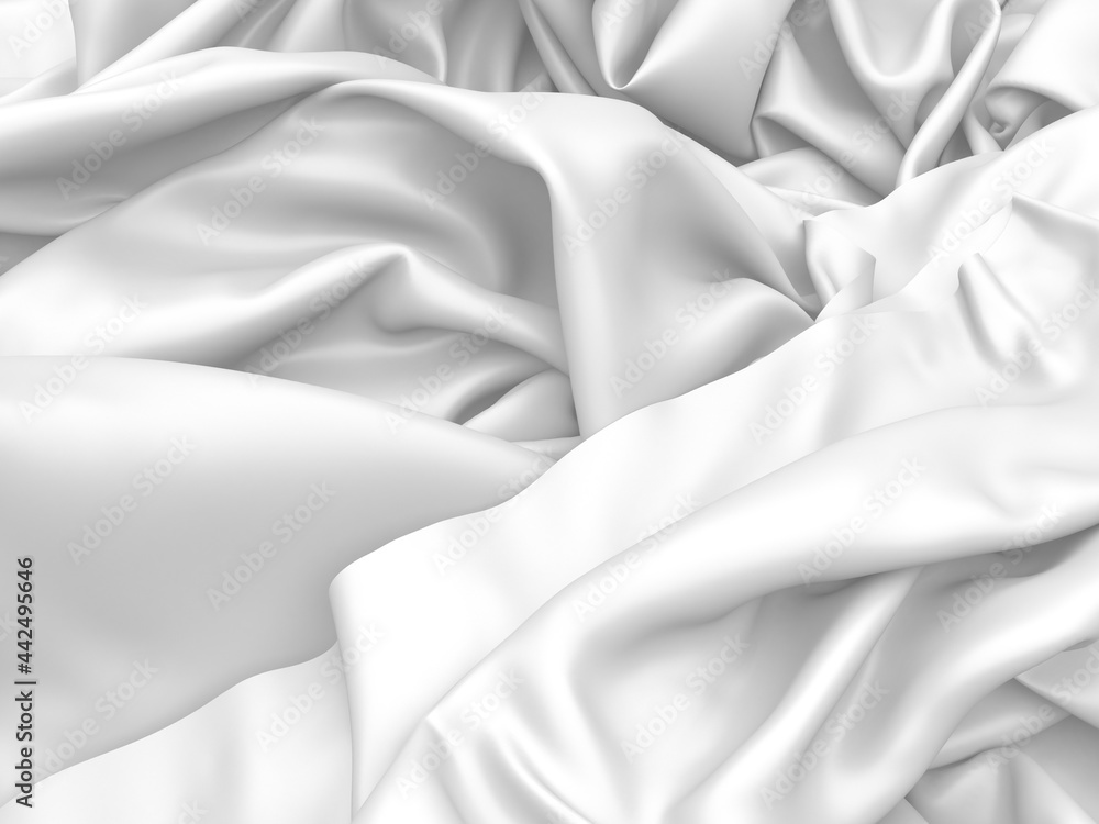 Obraz premium Abstract white fabric texture background