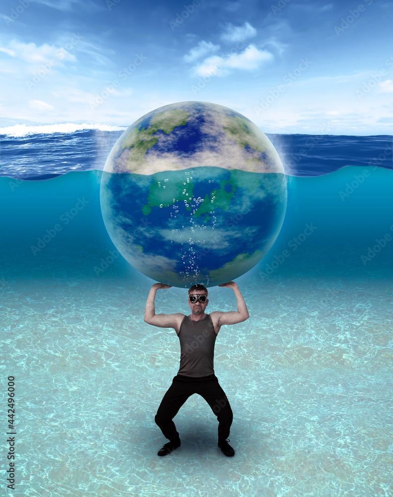 Die Welt Retten Stock Photo Adobe Stock