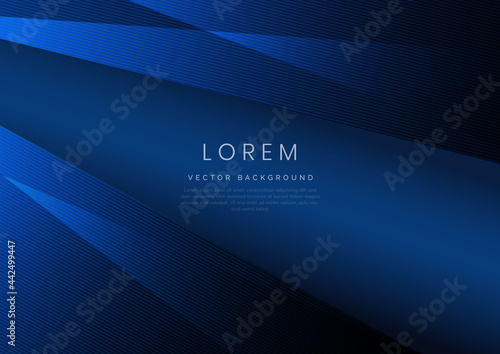 Abstract blue elegant geometric diagonal overlay layer background.