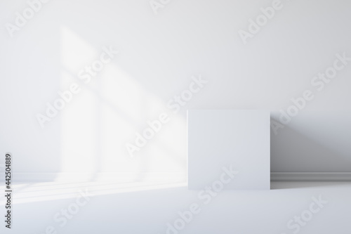 White room with shadow from...