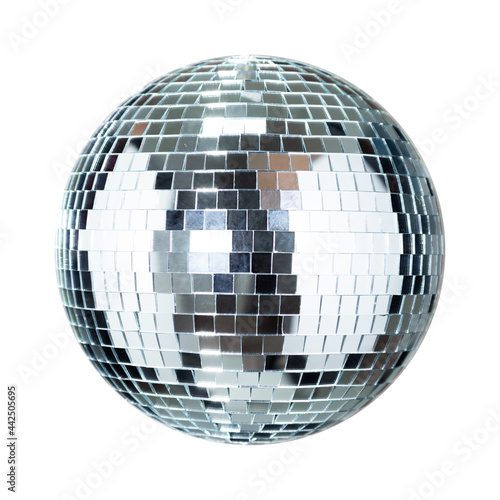 Disco Ball party event equipment on black background