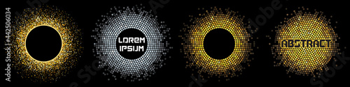 A set of four abstract backgrounds. Vector color editable illustration