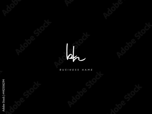 Letter BH Logo, signature bh logo icon vector for your business