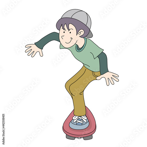 スケボー少年