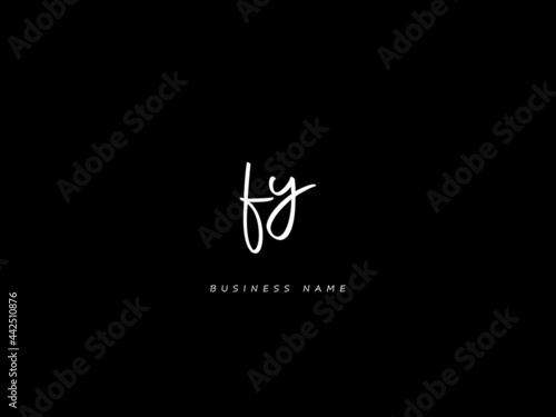 Letter FY Logo, signature fy logo icon vector for your business photo