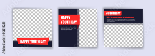 International Youth Day. vector social media for international youth day. Campaign on the importance of youth to the world.