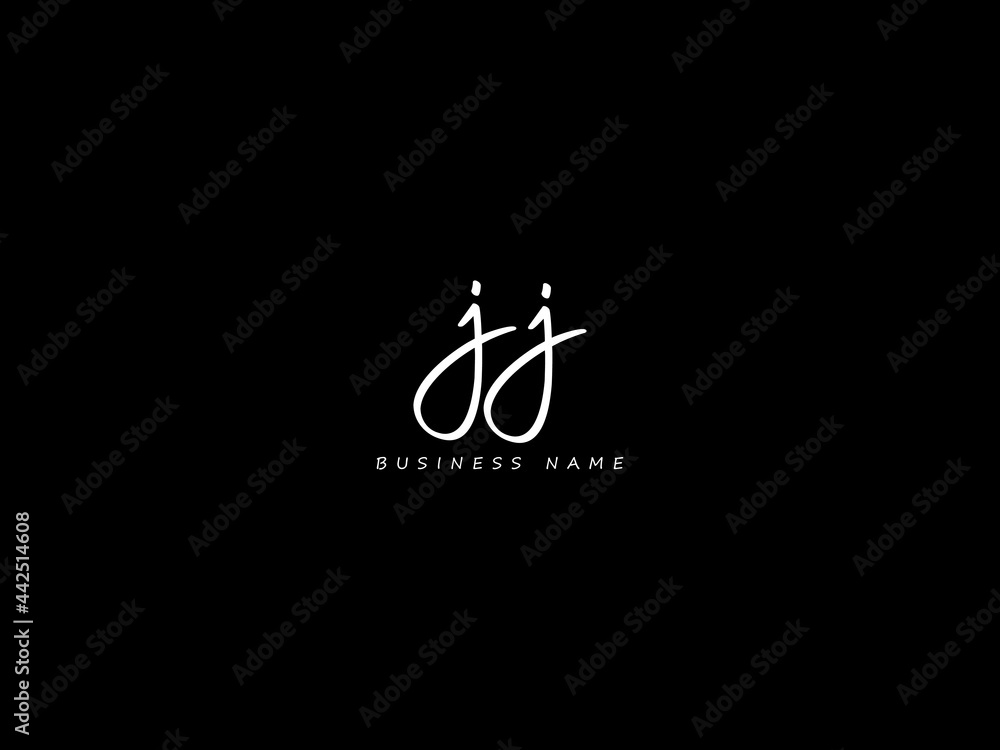 Letter JJ Logo, signature jj logo icon vector for your business Stock