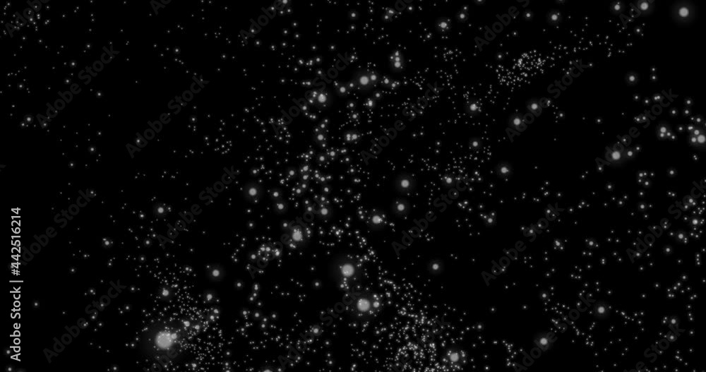 Abstract particles flying. Bokeh effect. Black and white particles fly. Horizontal composition, 4k video quality Abstract particles flying. Bokeh effect. Black and white particles fly. Horizontal composition, 4k video quality