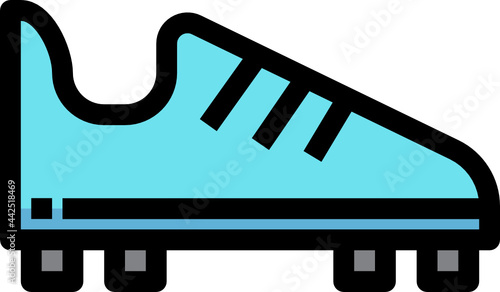 cleats color outline icon
