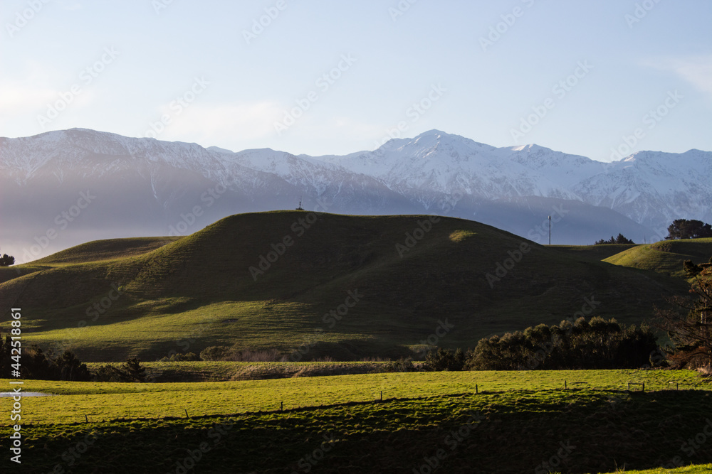 landscape with mountains