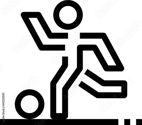 dribbling outline icon