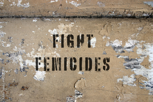 fight femicides graffiti an wand photo