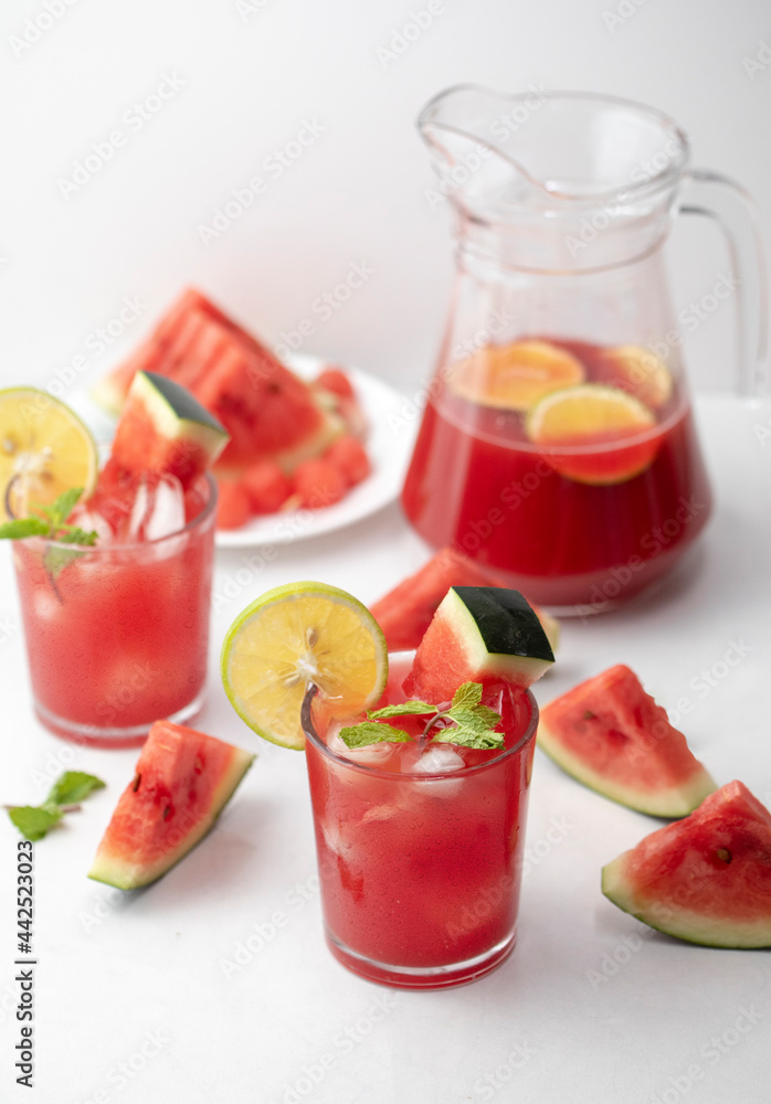 Watermelon juice, Summer Cooler, Drink, Bright Setup Watermelon juice, Summer Cooler, Drink, Bright Setup