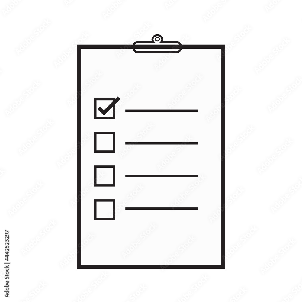 business document icon vector on white background. business document icon vector on white background.