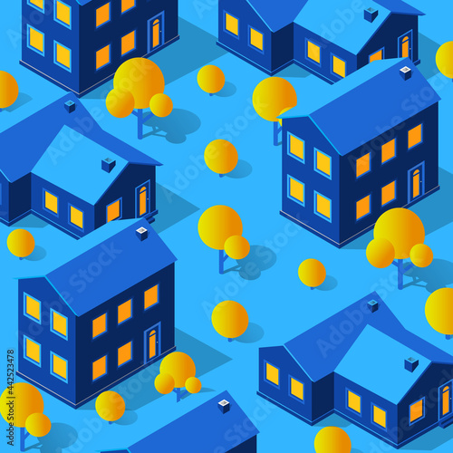 The night city background 3D neon ultraviolet