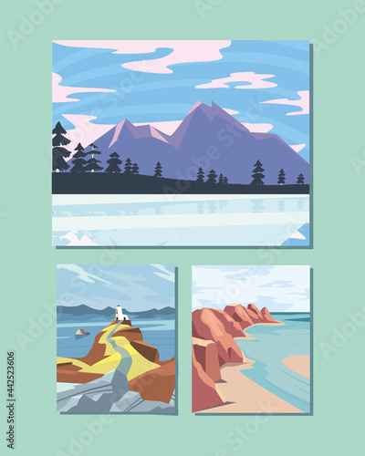 landscapes horizon scenes