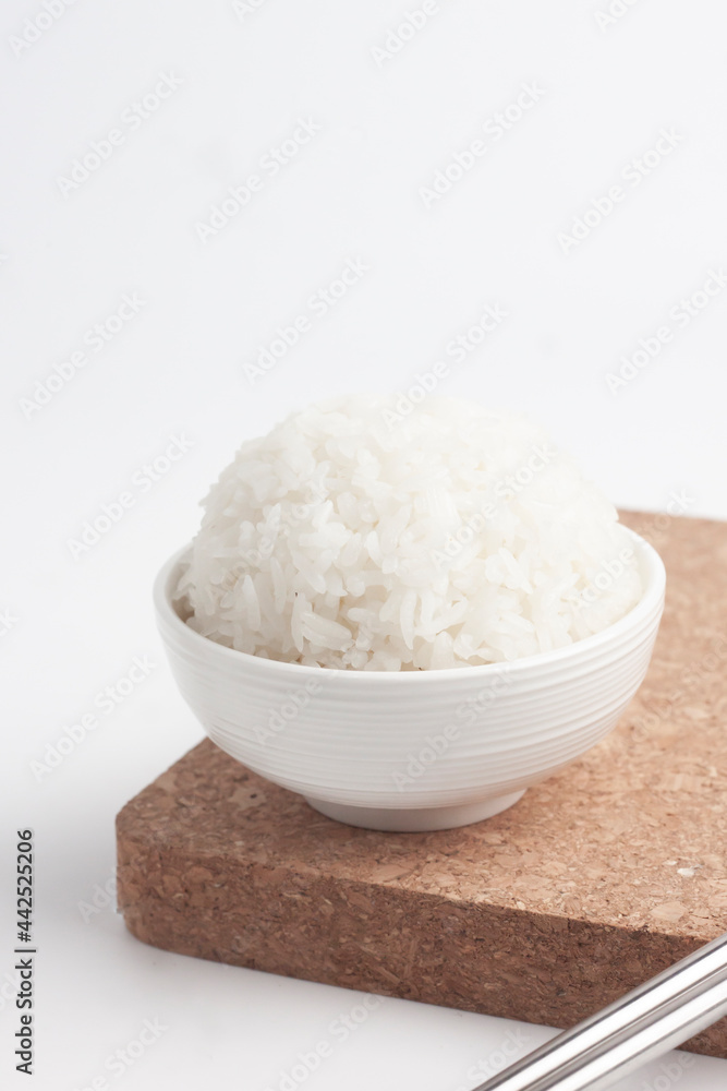 bowl of white rice