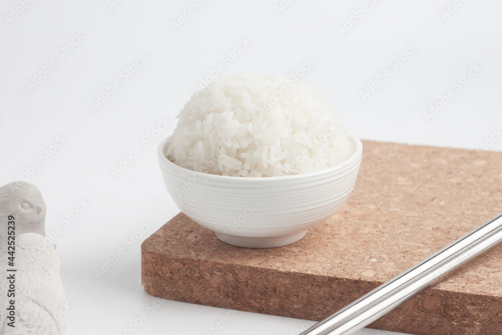 bowl of white rice bowl of white rice