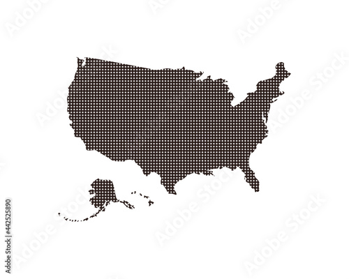 usa map dotted