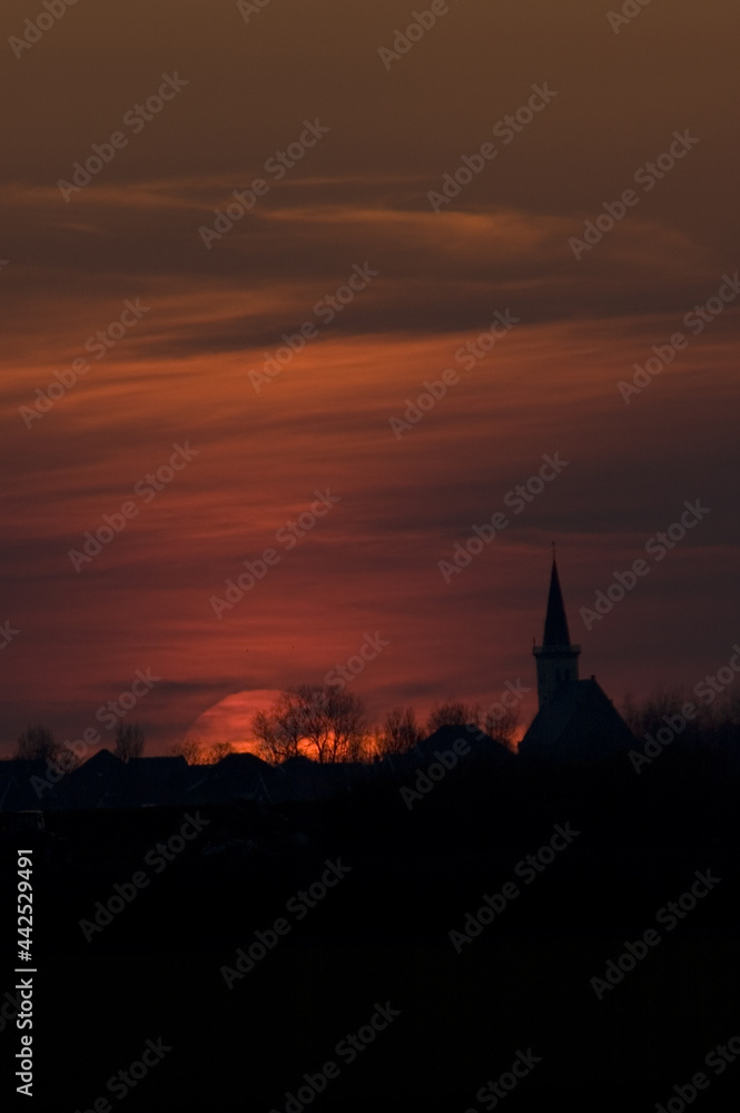 Sunset Texel Netherlands, Zonsondergang Texel Nederland