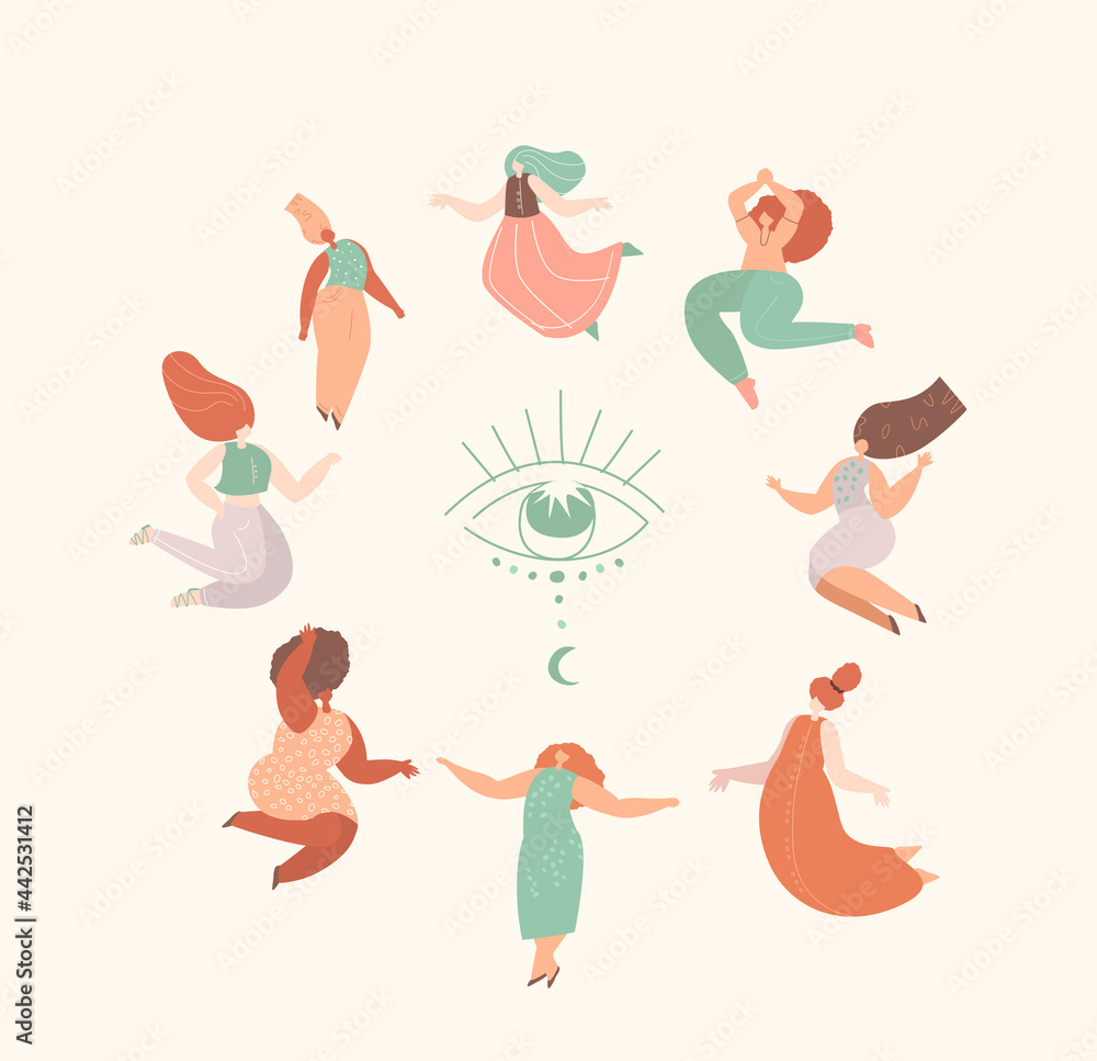 Dancing in the circles. Dancing in the circles