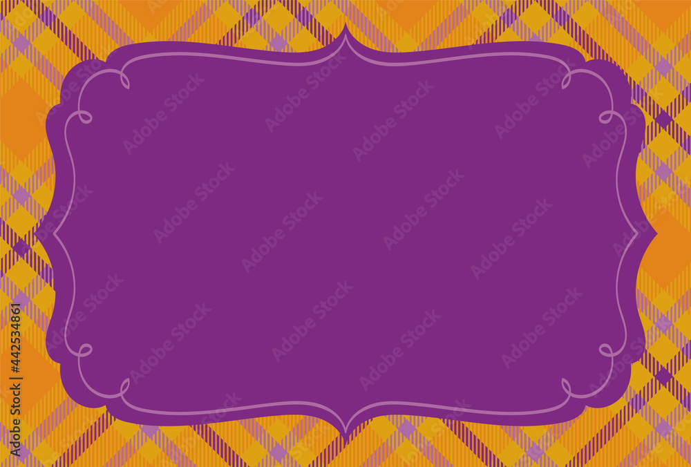 seamless tartan plaid pattern with a frame for banners, cards, flyers, social media wallpapers, etc.