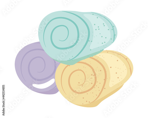 Rolled towels spa