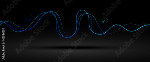 sfondo, linee, concetto, onde