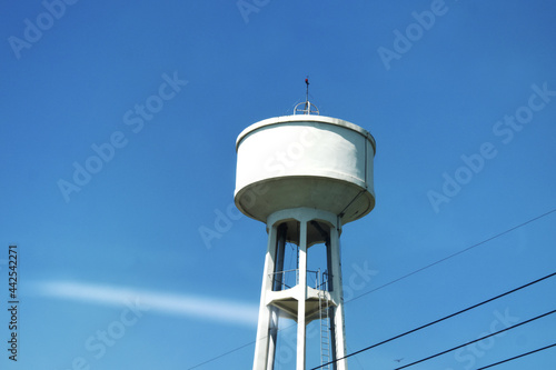 water tower in the sky