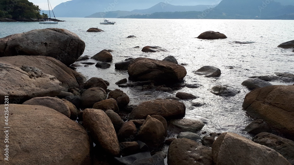 rocks on the beach rocks on the beach