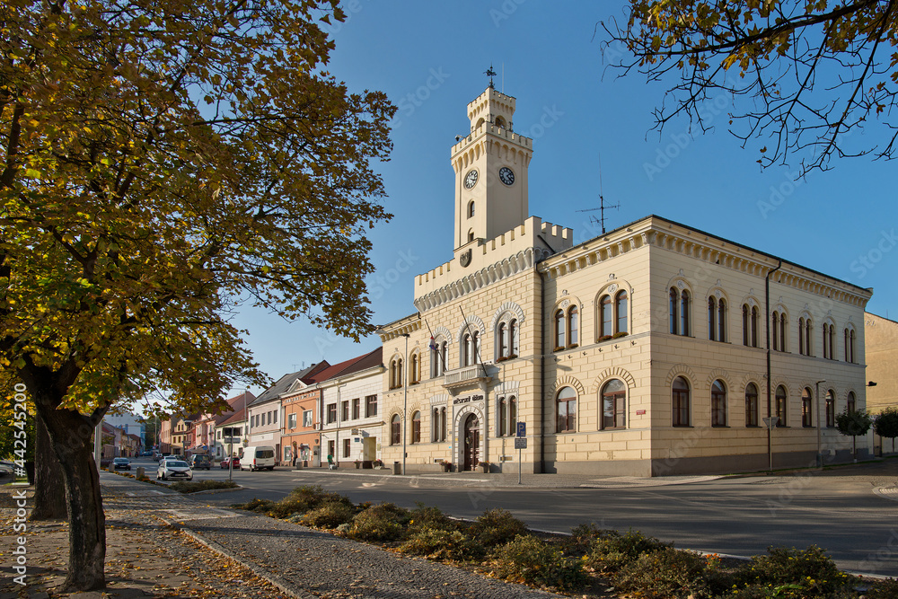 Postoloprty town hall. Czech Republic.