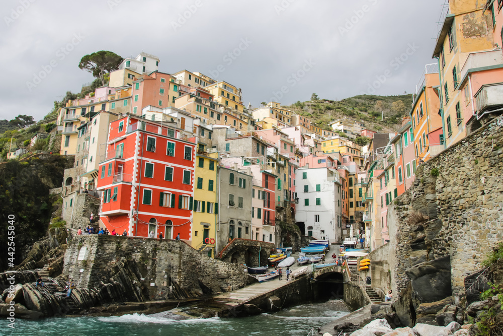 riomaggiore a beautiful village of Cinque Terre in Italy