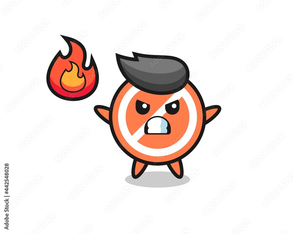 stop sign character cartoon with angry gesture stop sign character cartoon with angry gesture
