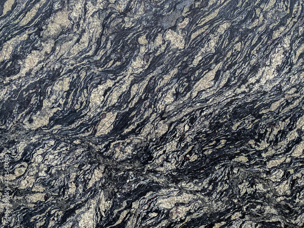 Naklejka premium Black veined marble patterned surface