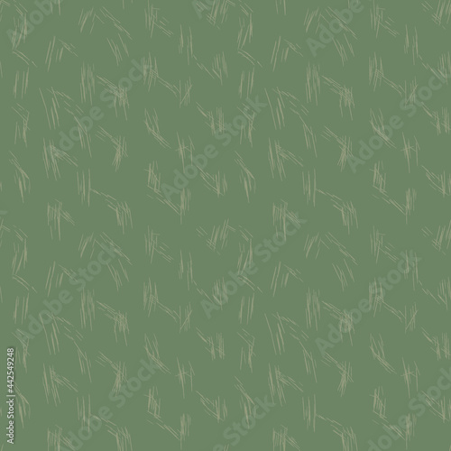 dark green hand drawn seamless pattern with scratched lines. vector illustration for background, bed linen fabric, wrapping paper, scrapbooking