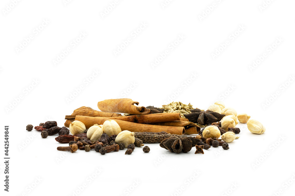 Obraz premium Mix herb isolated on white background.