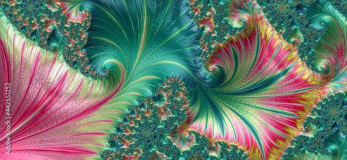 Beautiful colourful abstract data flowers